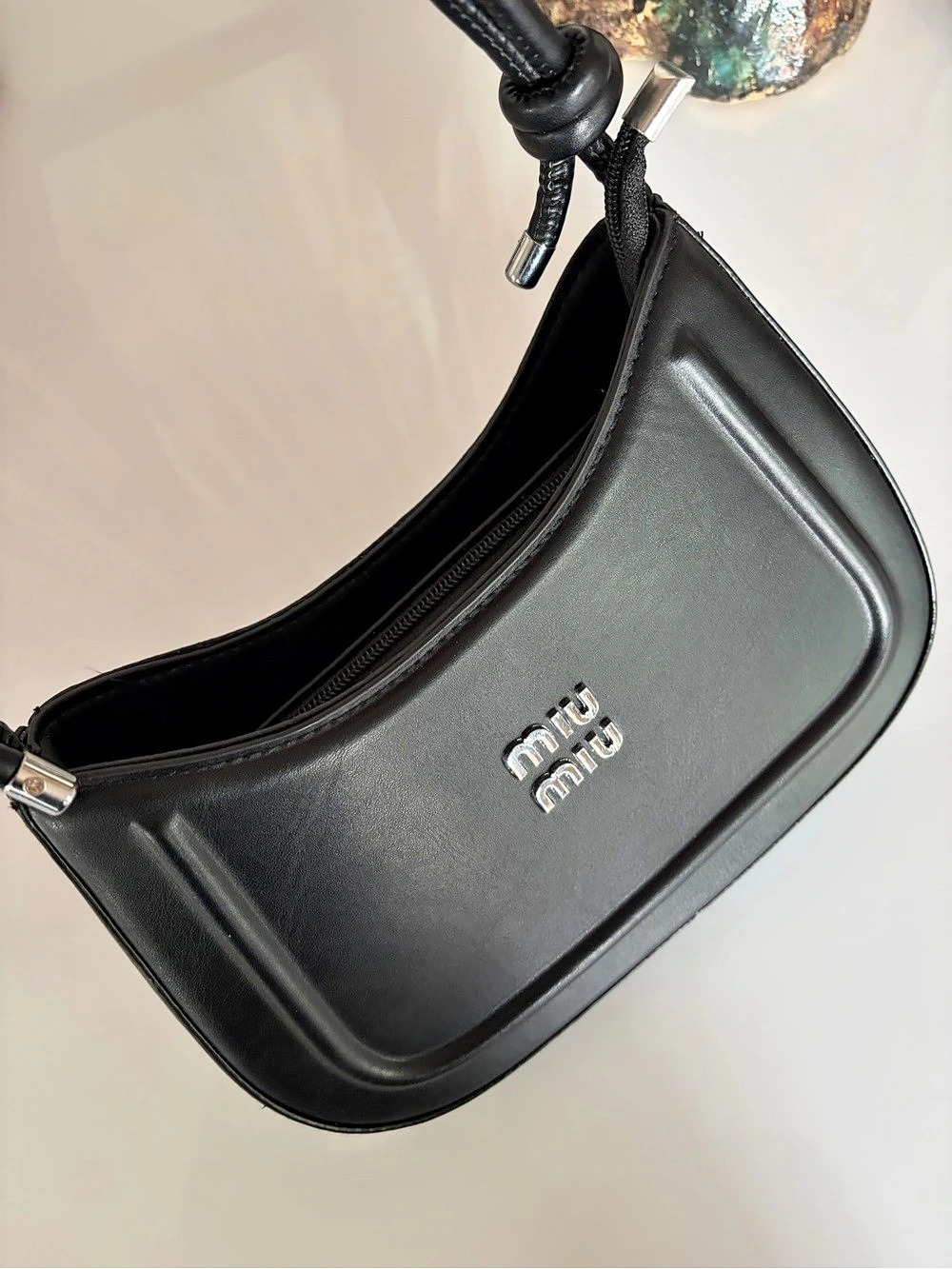 Miu Miu STYLE Black Crossbody Bag faux leather - Picture 2 of 6